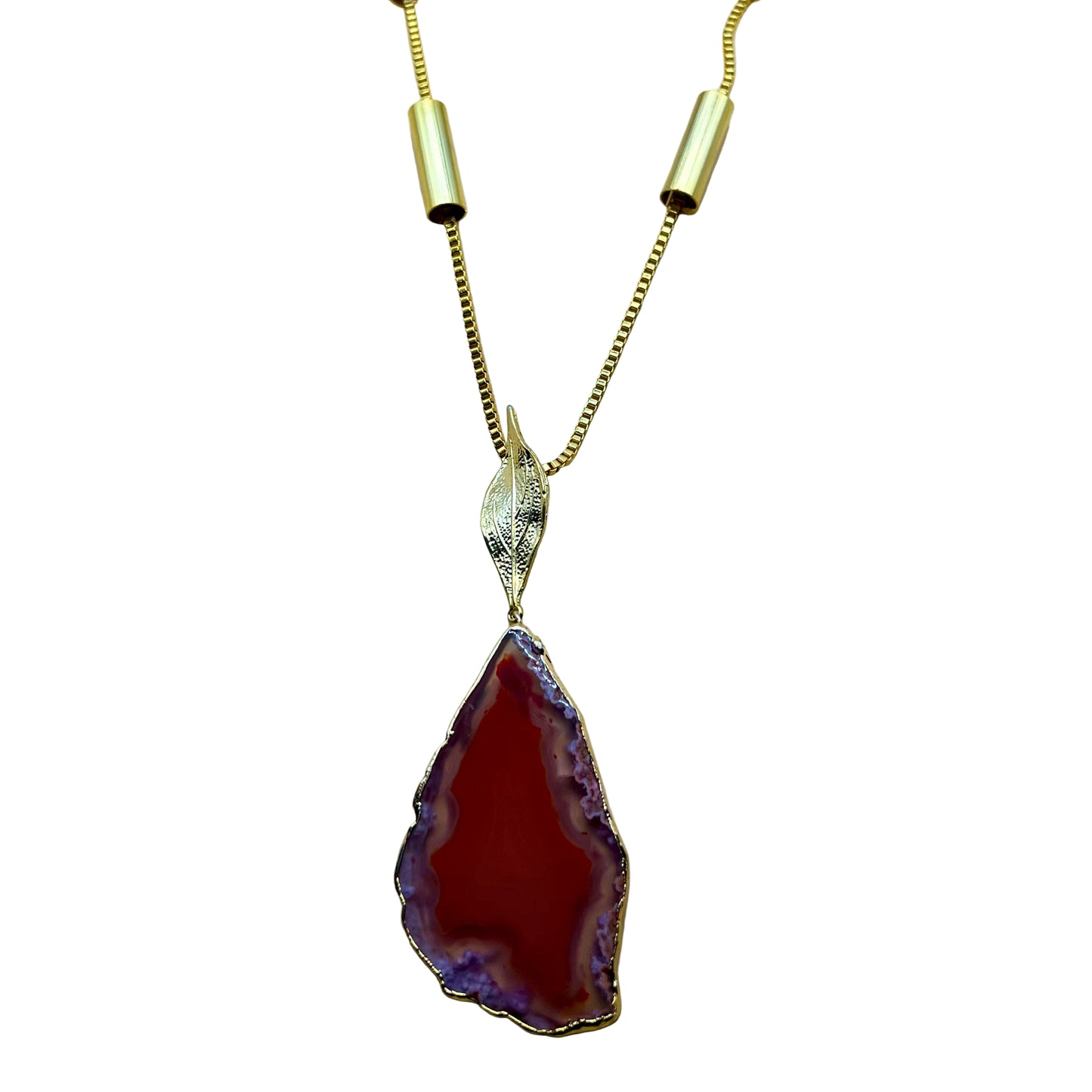 Agate Pendant Necklace