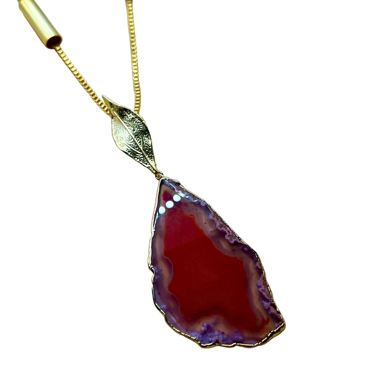Agate Pendant Necklace