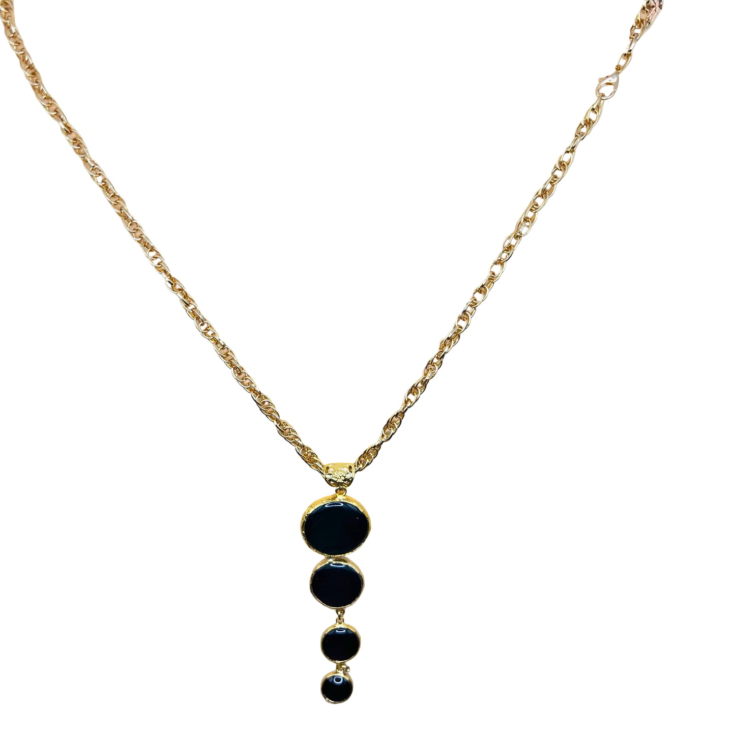 Disc Drop Necklace