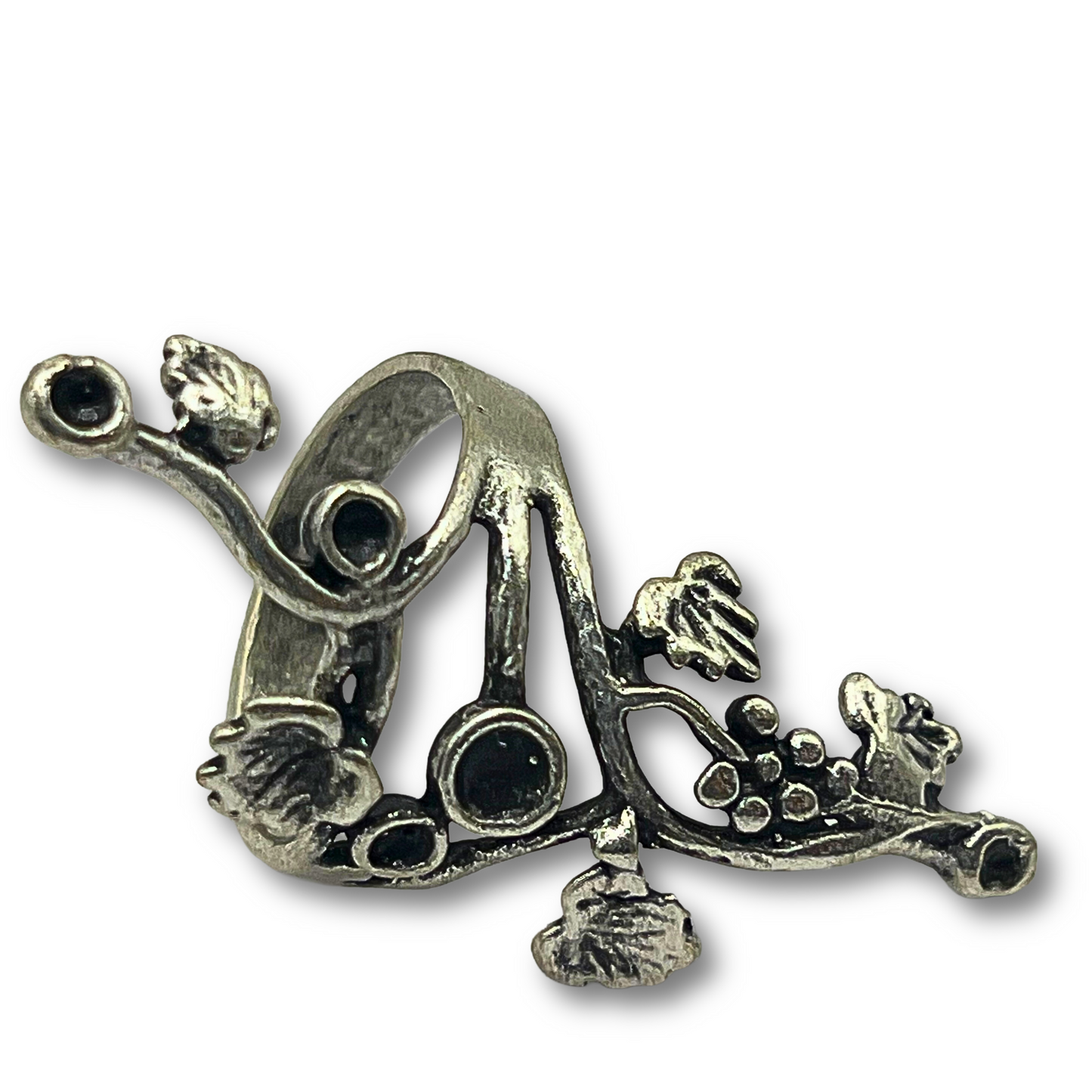 Vine Branch Silver-Plated Ring