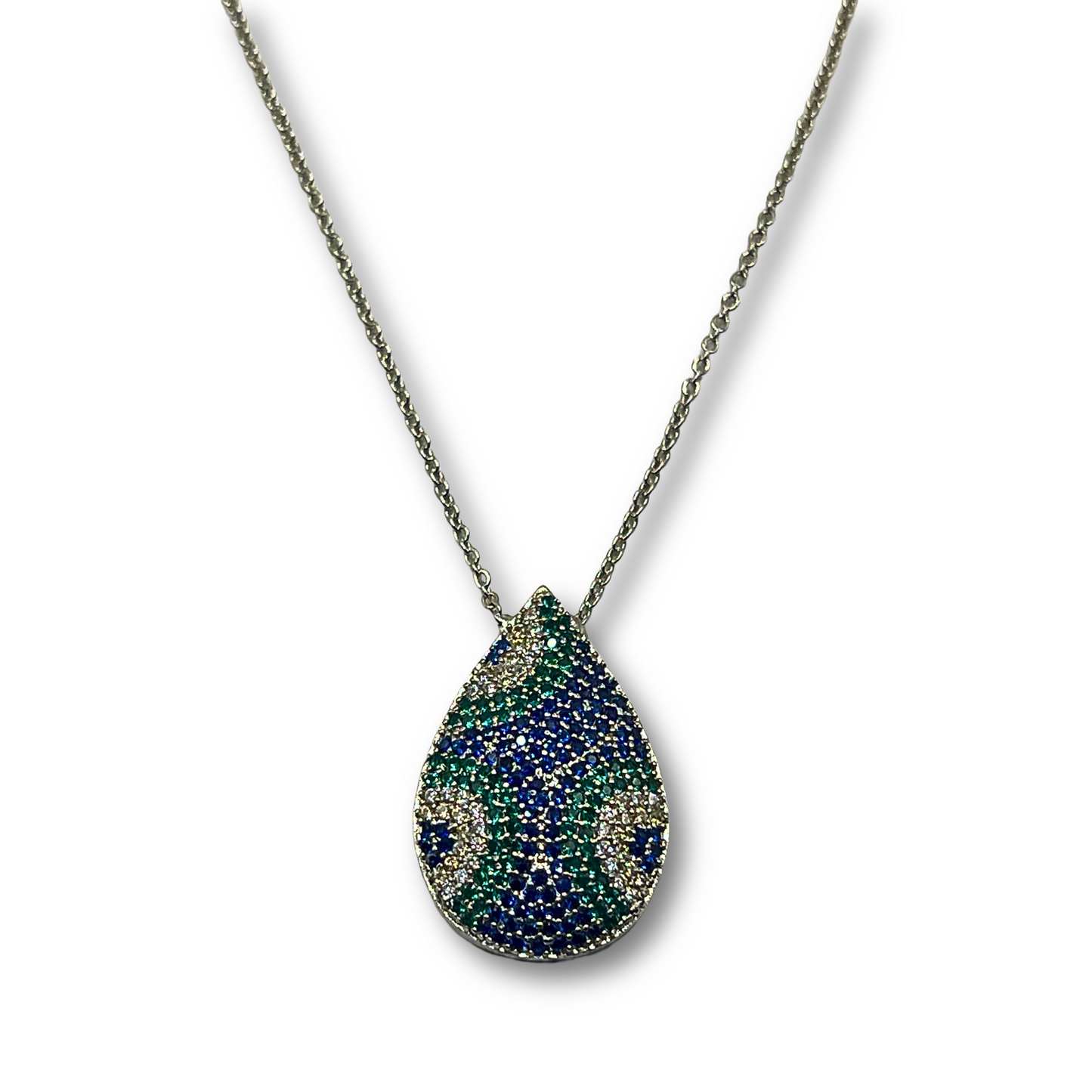 Mosaic Teardrop Pendant