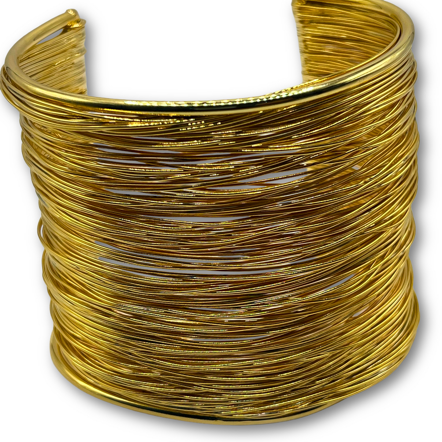 Layered Gold Wire Cuff