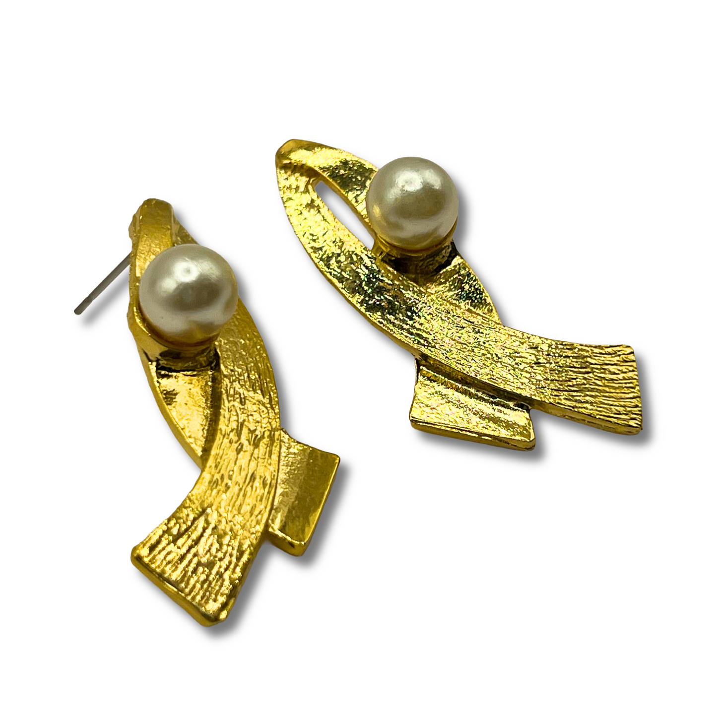 Bead Ribbon Earrings