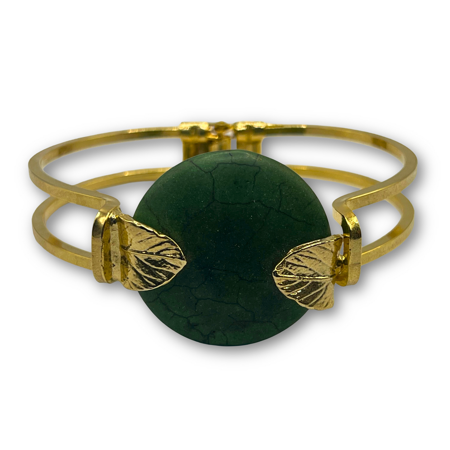 Emerald Vein Bangle Bracelet