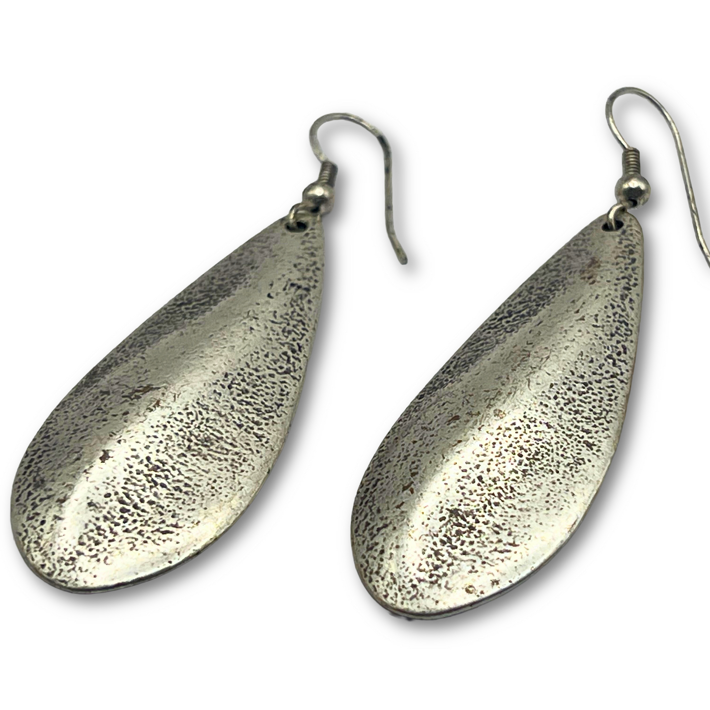 Silver-Plated Teardrop Earrings