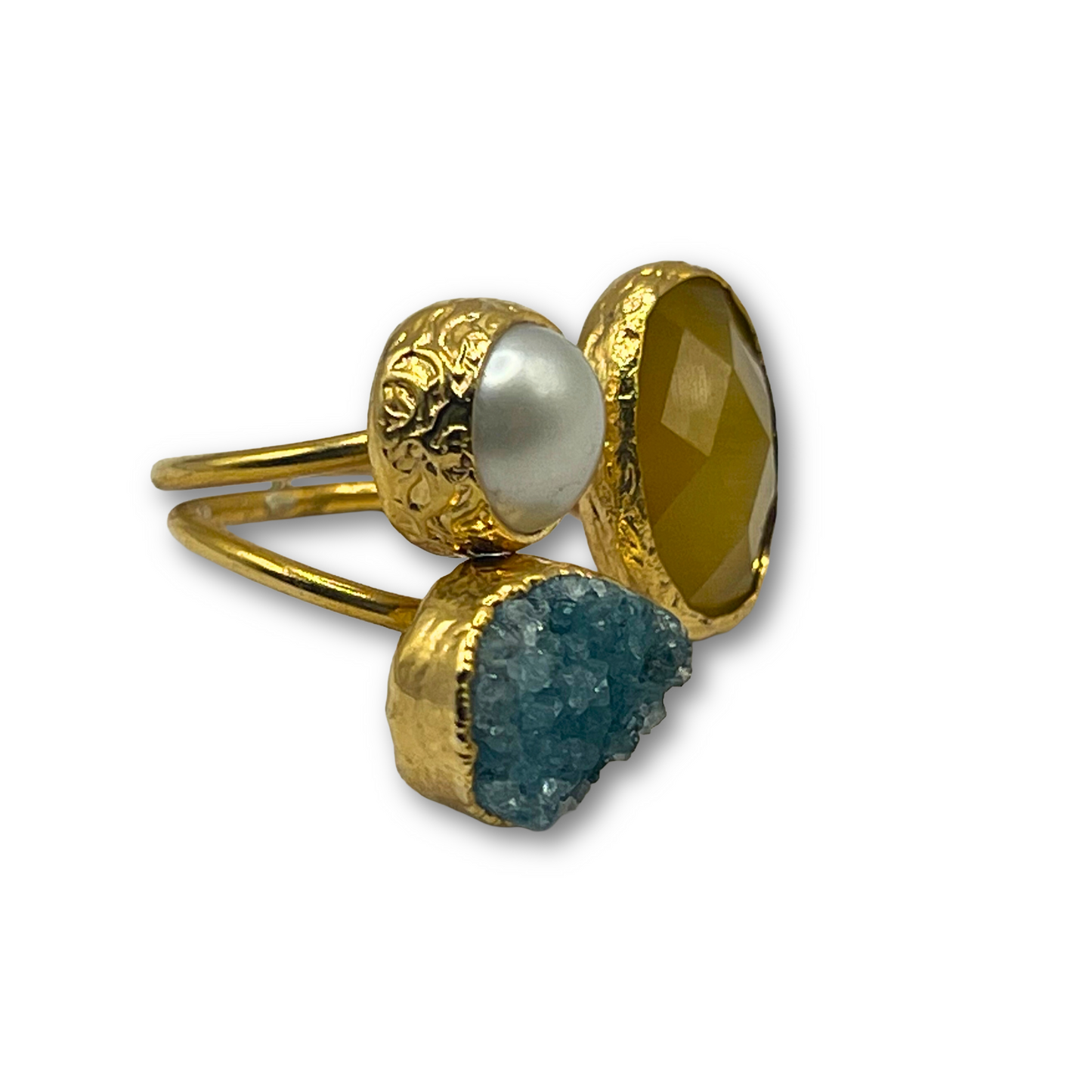 Triad Gemstone Ring