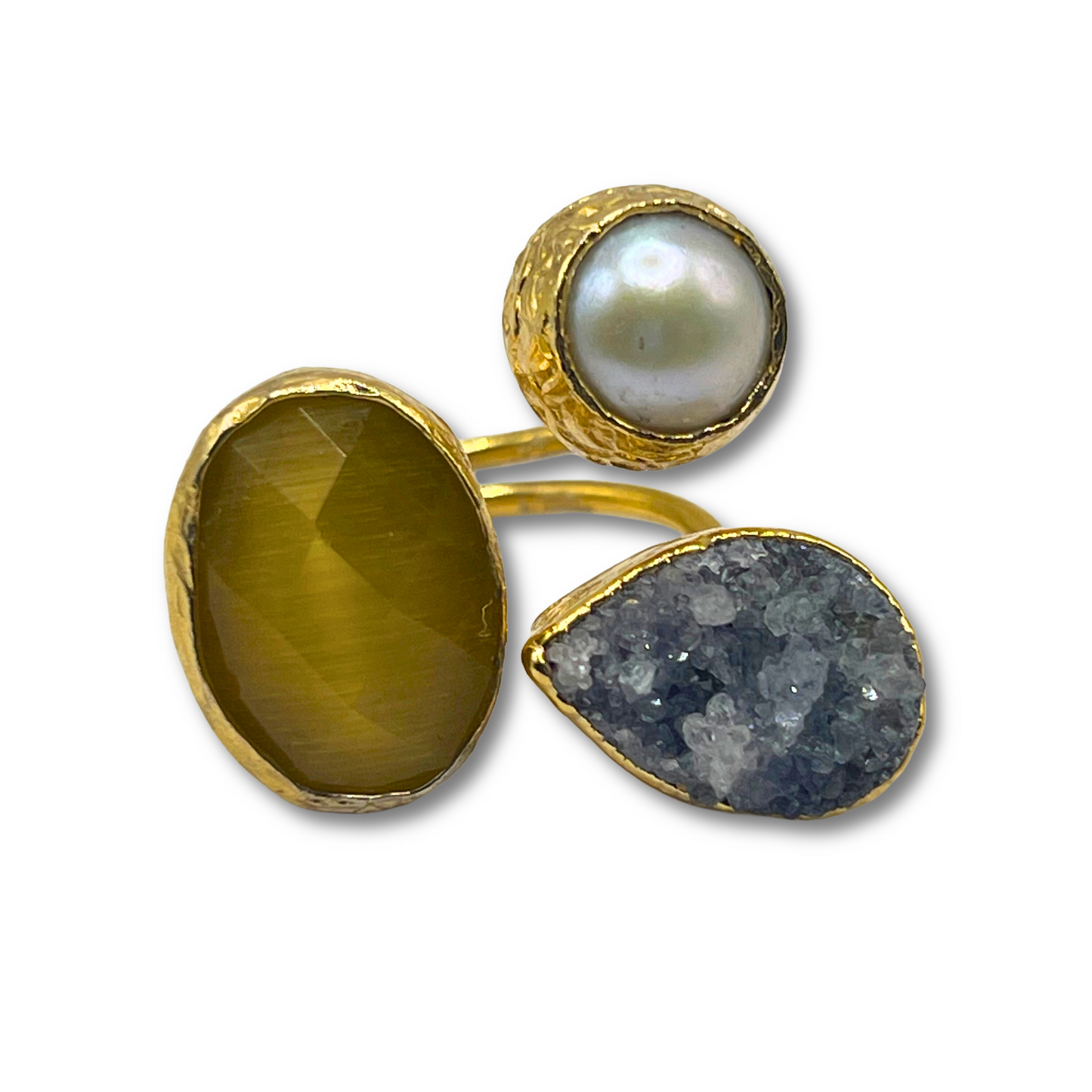 Triad Gemstone Ring