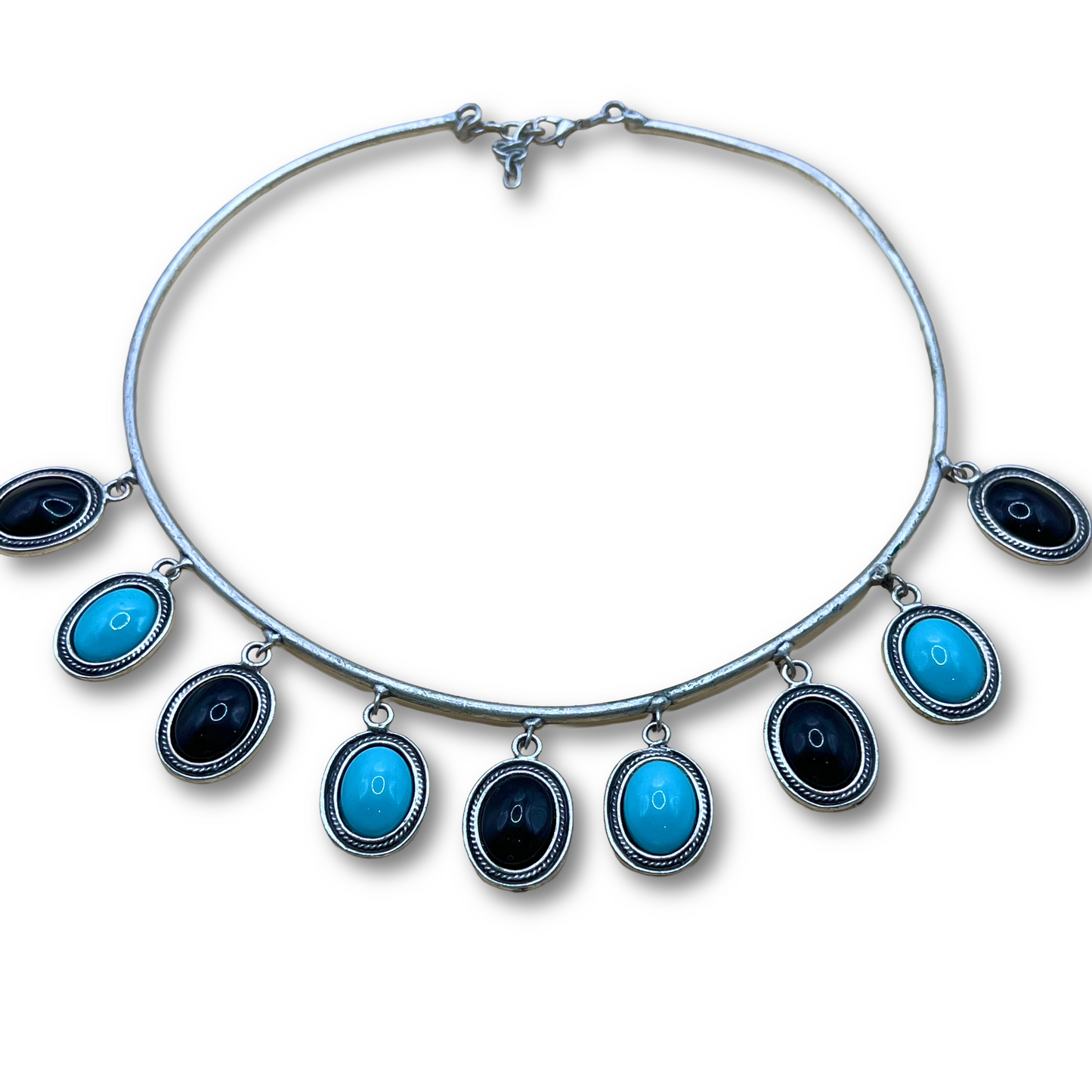 Turquoise and Onyx Necklace