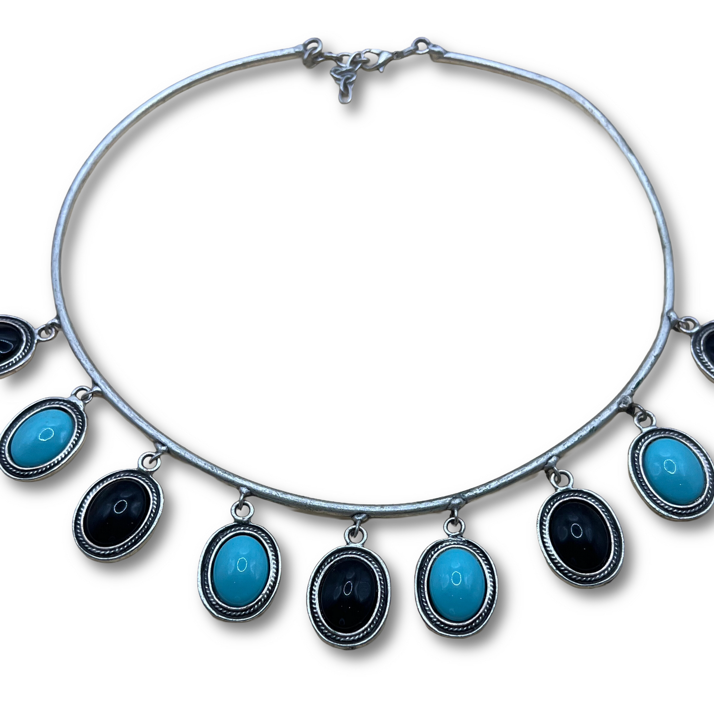 Turquoise and Onyx Necklace