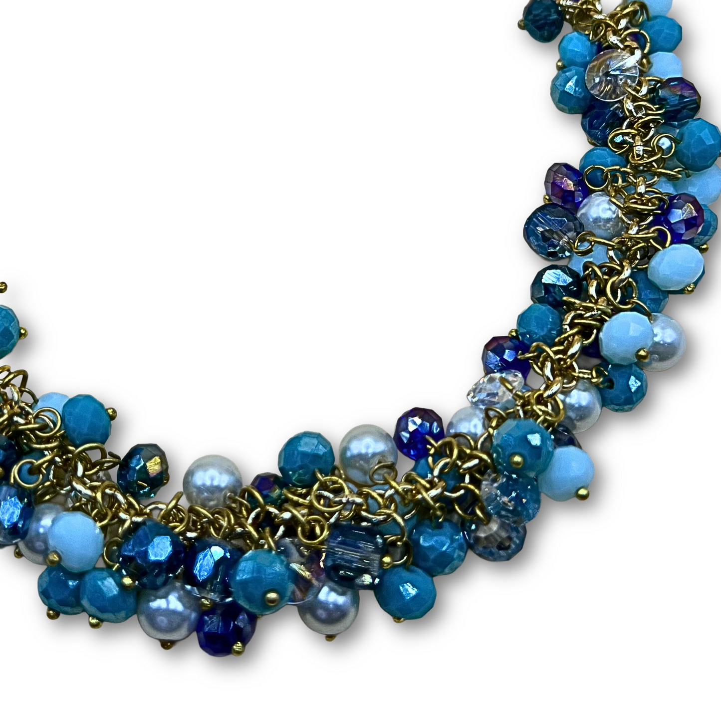 Teal Crystal Necklace