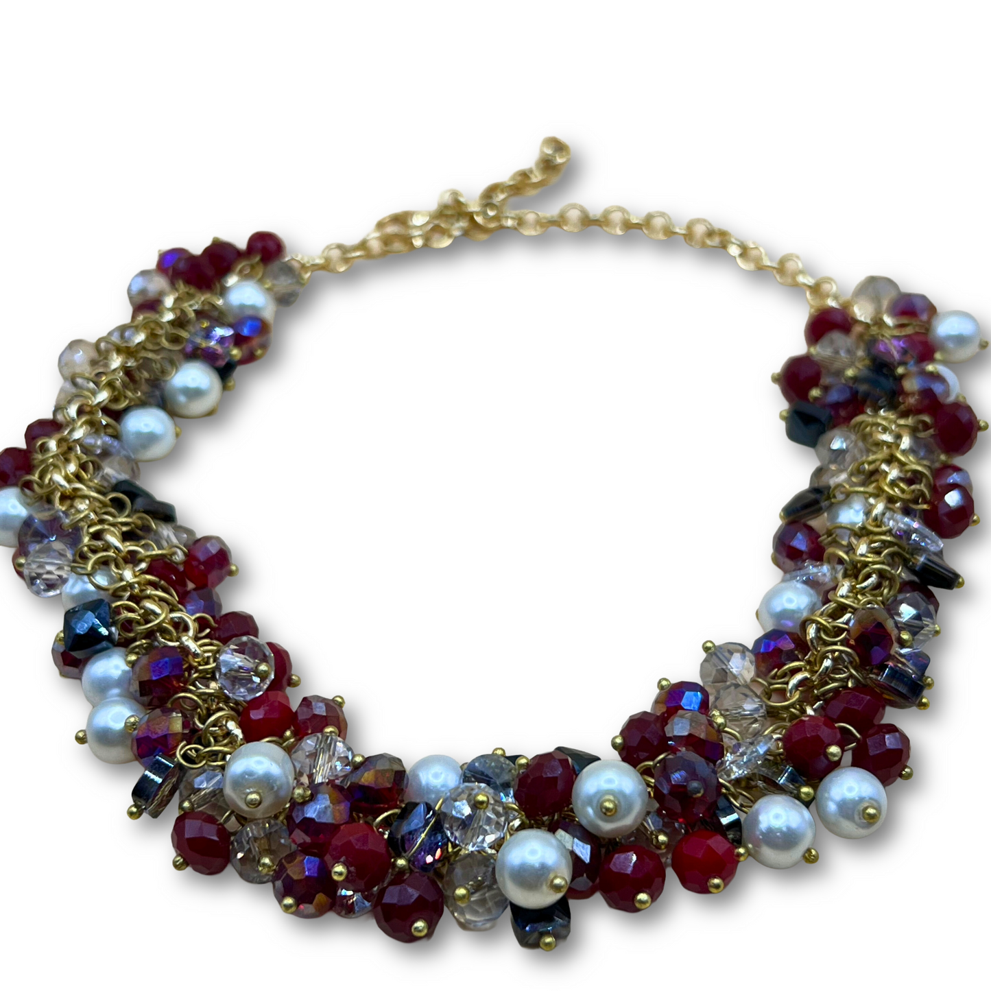 Teal Crystal Necklace
