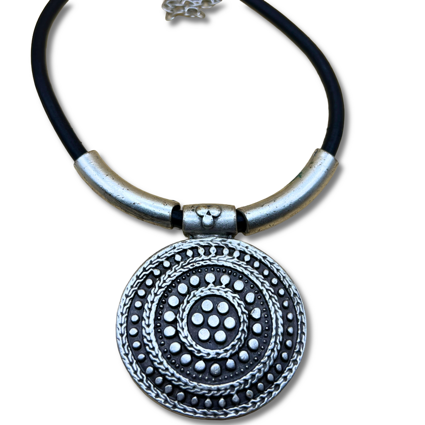 Antique Style Silver-Plated Necklace