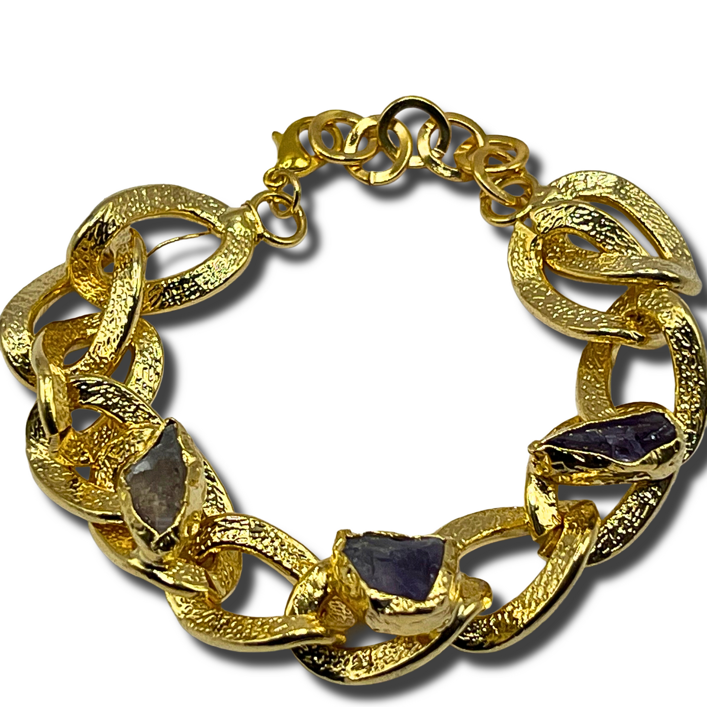 Amethyst Chunk Bracelet