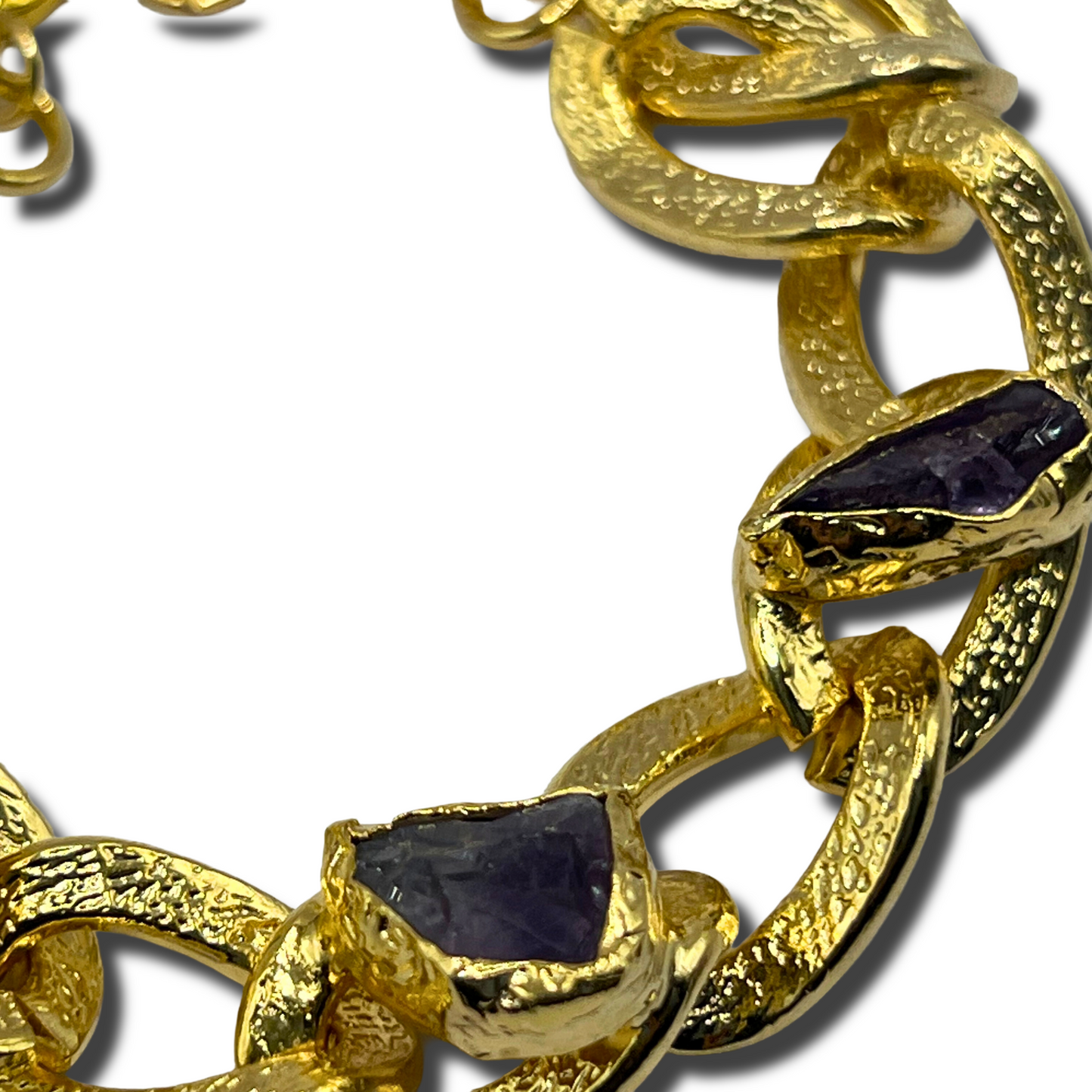 Amethyst Chunk Bracelet