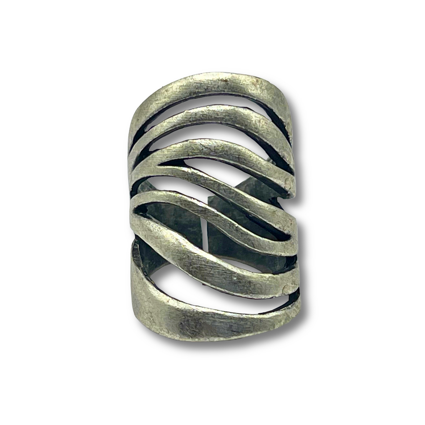 Silver-Plated Wave Ring