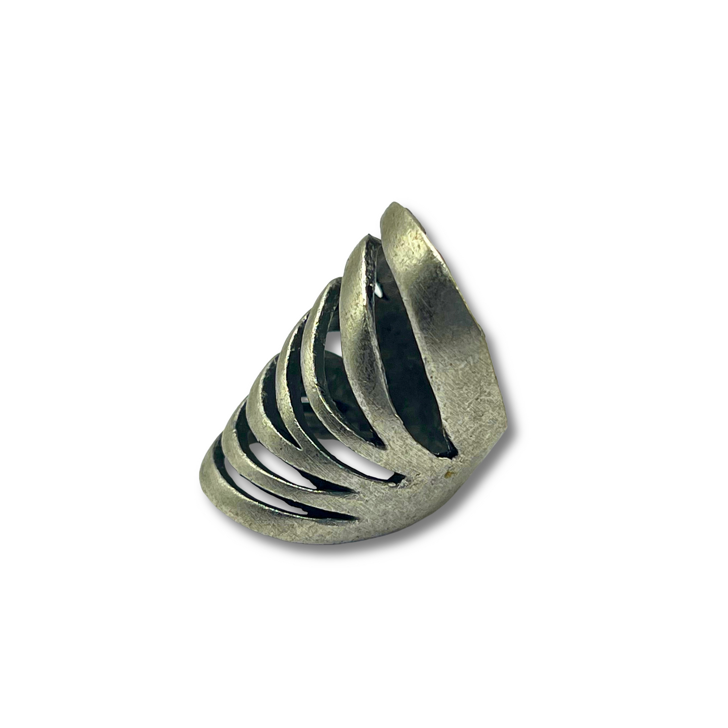 Silver-Plated Wave Ring