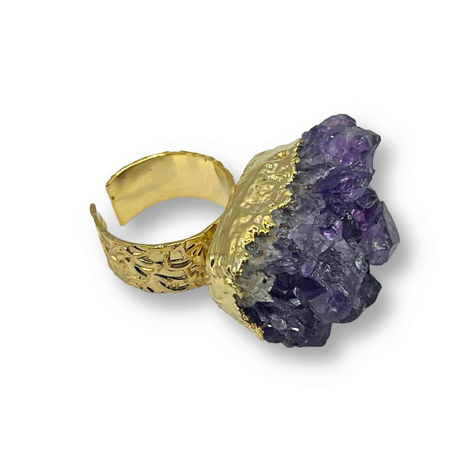 Amethyst Cluster Ring