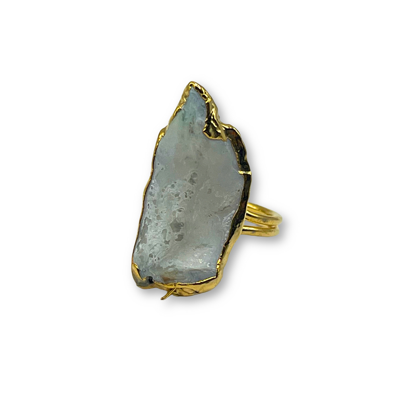 Gray Agate Ring
