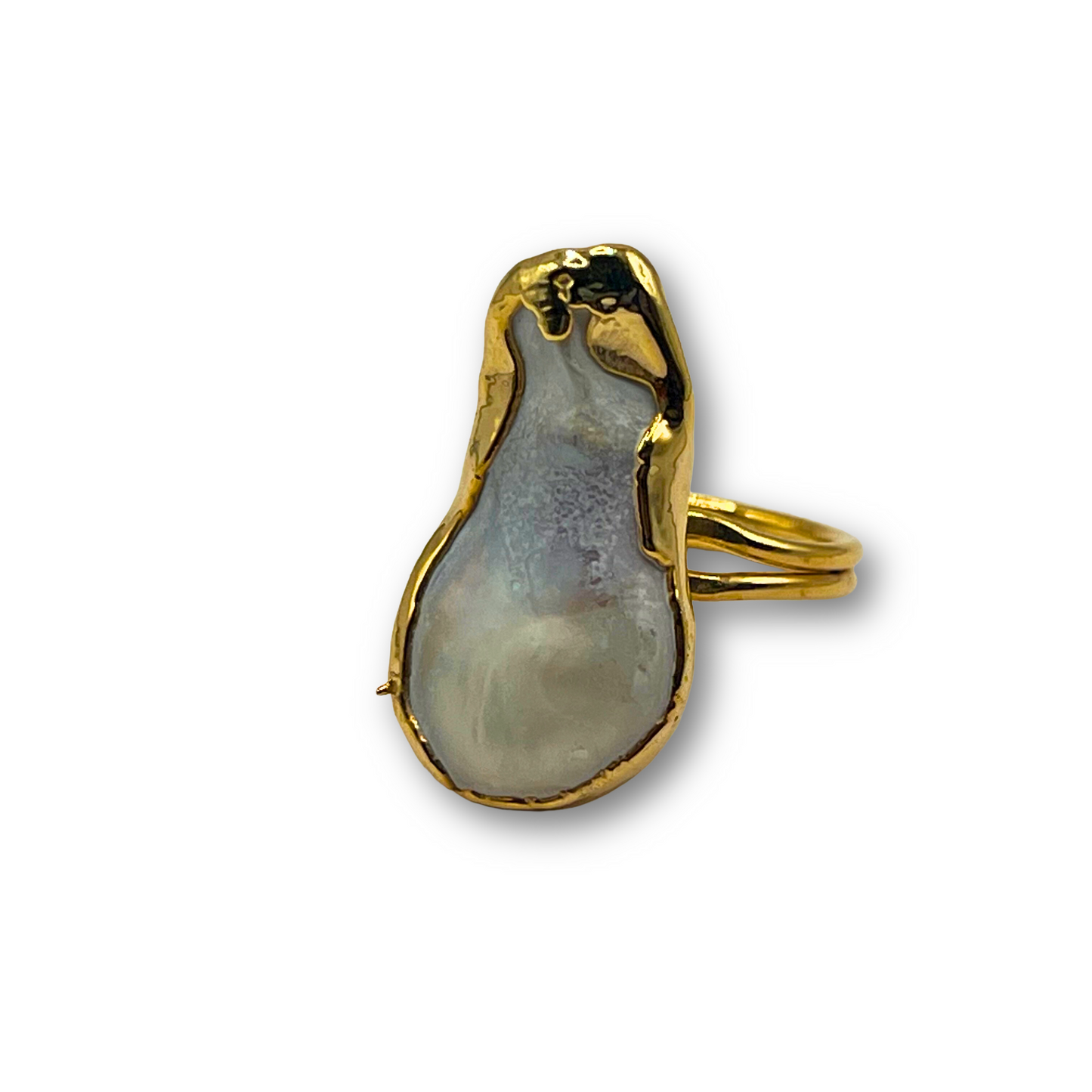 Gray Agate Ring
