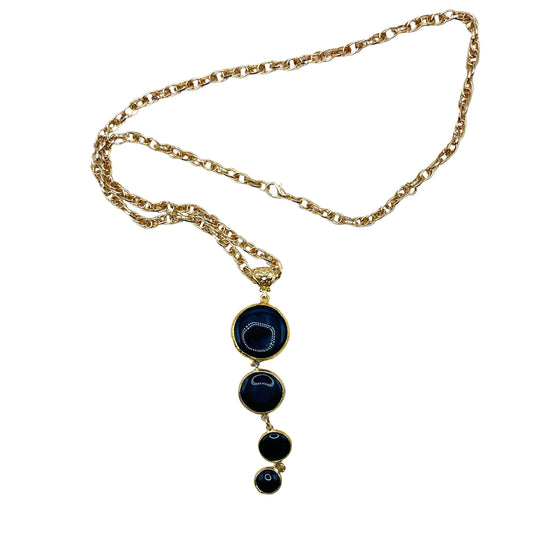 Disc Drop Necklace