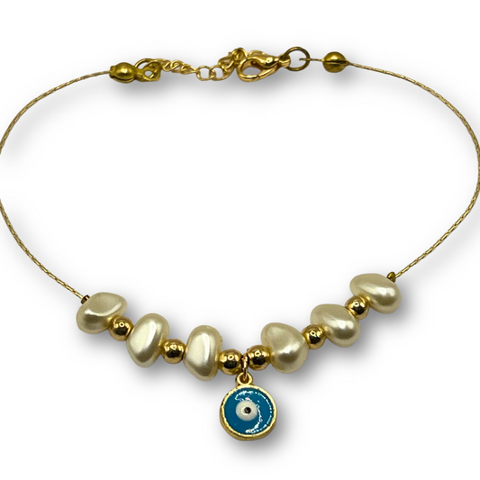 Evil Eye Beaded Anklet