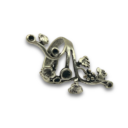 Vine Branch Silver-Plated  Ring