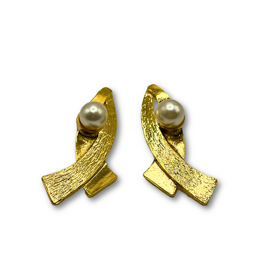 Bead Ribbon Earrings