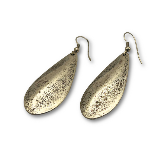 Silver-Plated Teardrop Earrings