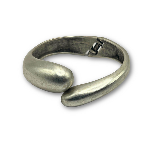 Silver-Plated Embrace Bangle