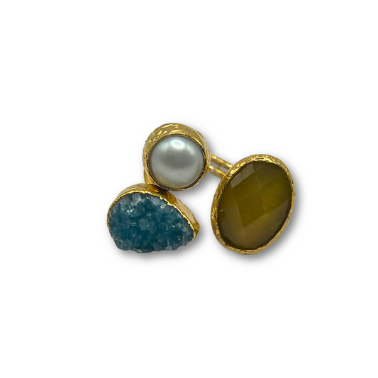 Triad Gemstone Ring