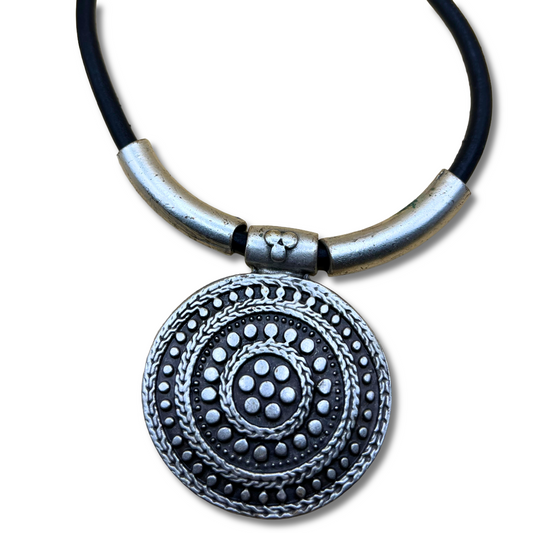 Antique Style Silver-Plated Necklace