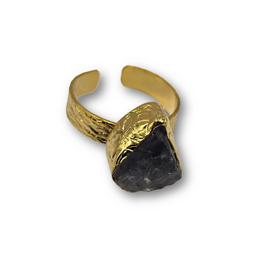 Purple Agate Ring