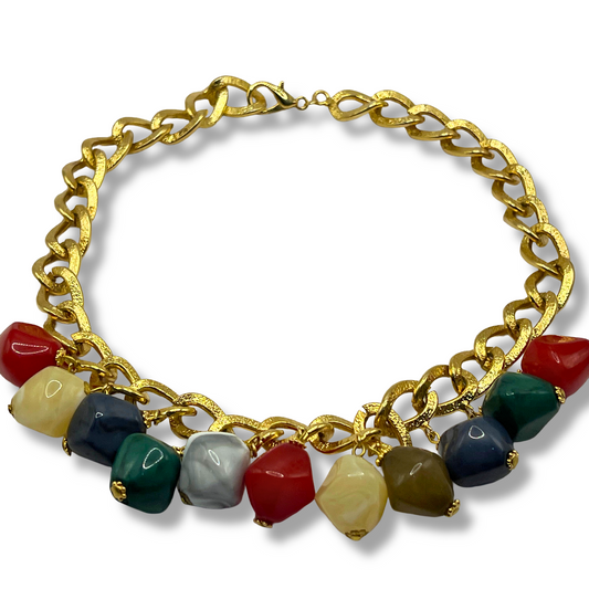 Multicolored Beaded Necklace