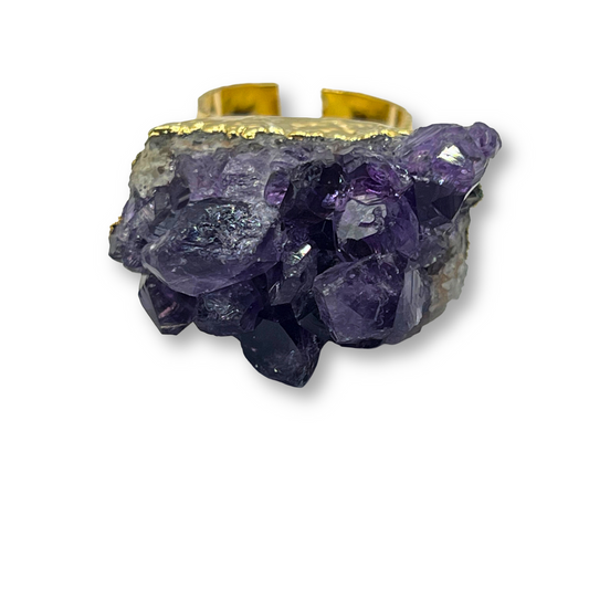 Amethyst Cluster Ring